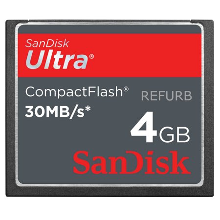 - SanDisk Ultra 4GB Compact Flash CF Card SDCFH-004G-U46 (Certified Refurbished)
