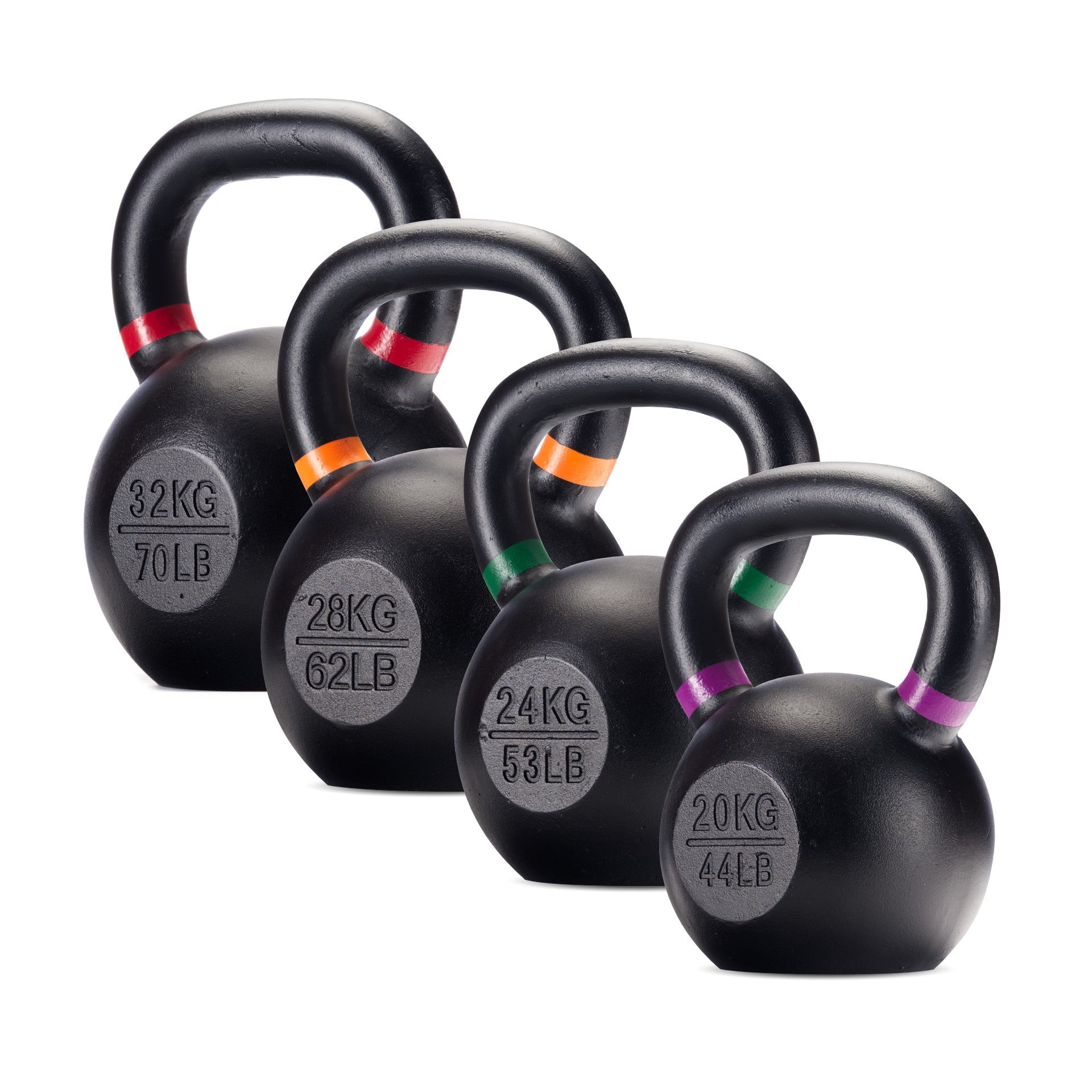 Magma 44 70 Lb Cast Iron Kettlebell Set