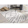 thumbnail image 4 of Rug Branch Contemporary Moroccan Marble Grey Black Indoor Area Rug - 4x6, 4 of 8