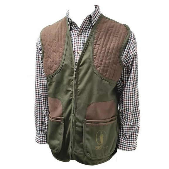 Shooting Vest by Bisley Small  Olive/Brown