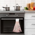 thumbnail image 6 of 2 Bathroom Towels Kitchen Towels 18.2x14In Velcro Hand Wipes Dish Cloths & Dish Towels Washroom Towels Face Towel Hand Wipes Super Cool Cherry Blossoms, 6 of 7