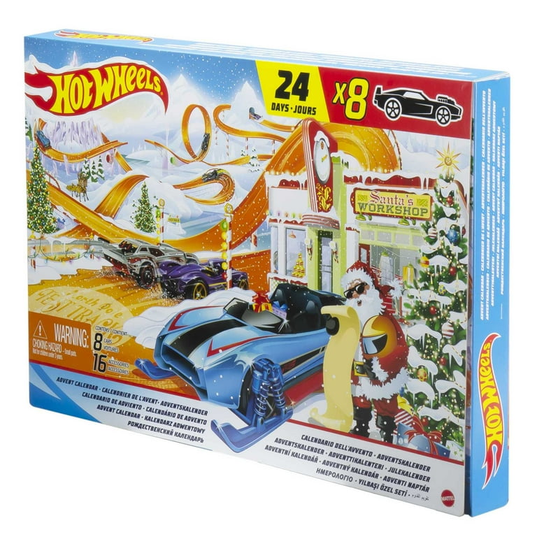 Hot Wheels Christmas Holiday Cars Advent Calendar for Collectors