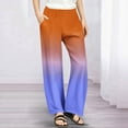 thumbnail image 2 of Frostluinai Girls Baggy Pants High Waist Straight Wide Leg Pants Gradient Yoga Sport Trousers Casual Gym Active Pants with Pocket, 2 of 9