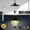 thumbnail image 3 of Homestock Southwestern Sanctuary Solar Hanging Chandelier - Outdoor Solar-Powered Chandelier With Southwestern Design, Elegant Lighting Solution For Patios And Gardens, 3 of 7