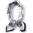 thumbnail image 1 of GHSDFBB 100% Pure Mulberry Silk Small Square Scarf -21''x21''-u2013 Breathable Digital Printed Scarves, 1 of 7