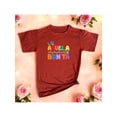 thumbnail image 1 of Letras Playera Blusa Con Estampado De La Abuela Mas Bonita Ropa Para Mujer Color Shedron Talla Chica Marca Emil SaEs, 1 of 4