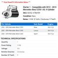 thumbnail image 2 of Starter 1 - Compatible with 2012 - 2015 Mercedes-Benz C250 1.8L 4-Cylinder 2013 2014, 2 of 2