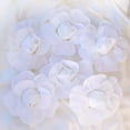 thumbnail image 2 of Efavormart 6 Pack 8” 3D Craft Rose White Artificial Real Feel Foam Rose For Wall Backdrop Centerpieces Party Home Decoration, 2 of 11