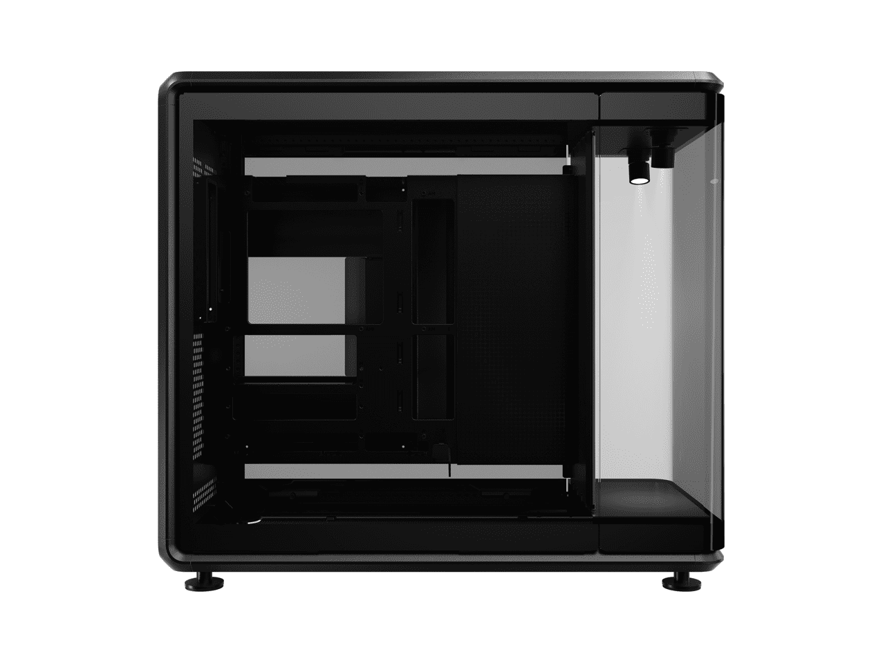 Cooler Master MasterFrame 360 Panorama Open-Frame ATX PC Case, 3-Side Panoramic Tempered Glass, 430mm GPU Max, 360mm Radiator Support, PCIe 5.0, Supports Up to 12 x 120mm Fans, USB4 Type-C