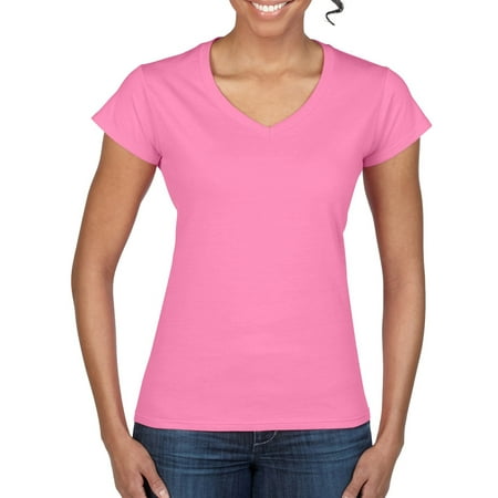 - Women's Short Sleeve Fitted V-Neck T-Shirt