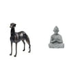 thumbnail image 1 of Estatua de perro de resina,Estatua de perro de resina con forma de animal,Escultura coleccionable para escritorio,decoración del hogar,Estatua de mono,Estatua de Buda Mono para Interiores y, 1 of 8