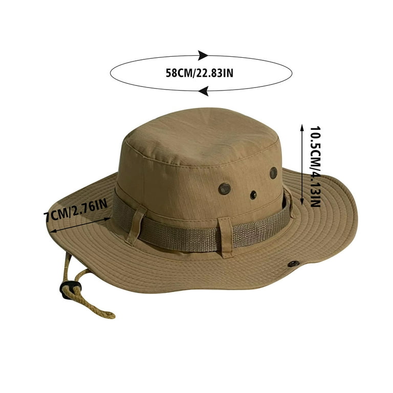 Mens And Womens Summer Leisure Outdoor Mountaineering Jungle Sun Protection  Big Brim Fishermans Hat Sun Hat Hat 