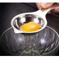 thumbnail image 3 of 1 Pack Egg Separator Stainless Steel Egg White Filter Short Handled Funnel Spoon Cooking Kitchen Tool Accessories Perfect for Baking Cakes Silver, 3 of 8