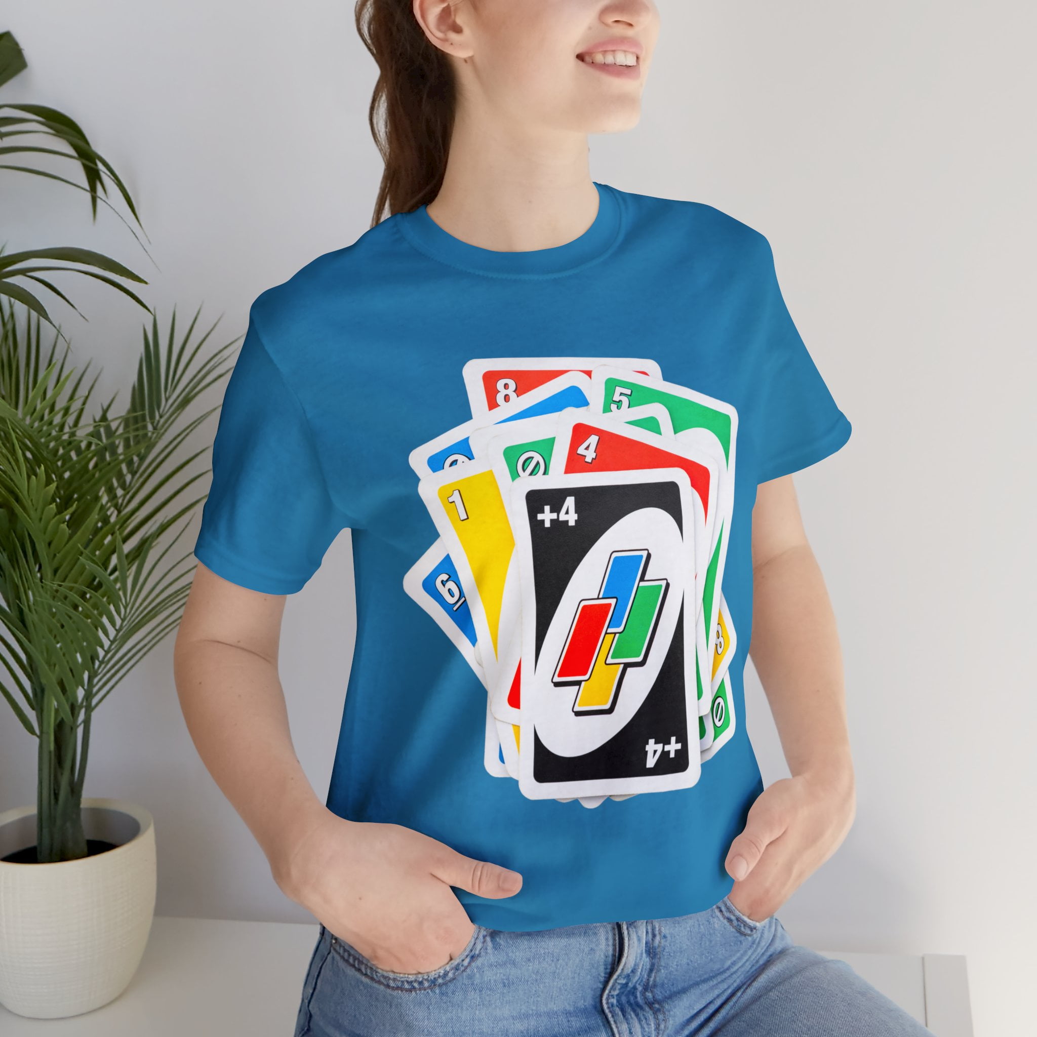 Uno Card Game Tshirt - Fun Draw 4 Stack Design - Draw 4 Tshirt