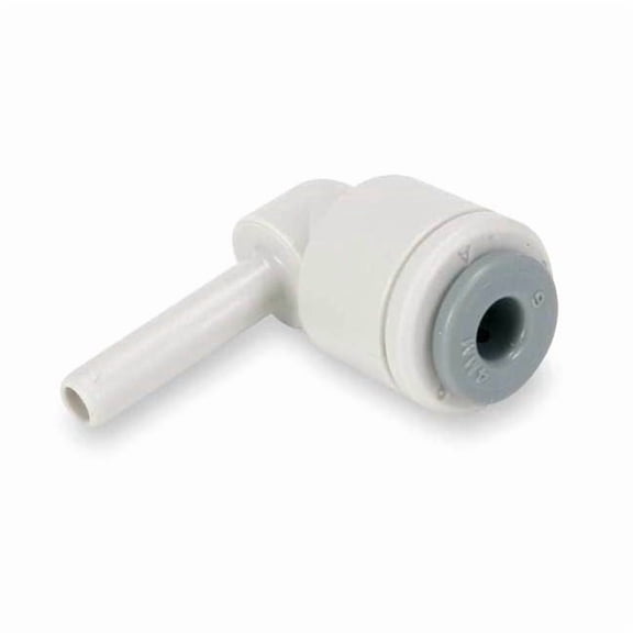 John Guest Push-Fit Elbow Fitting, Acetal, Gray, 10 PK PI220808S-PK10