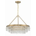thumbnail image 2 of 237-VG Crystorama Lighting Calypso - 6 Light Chandelier-19.75 Inches Tall and 25 Inches Wide-Vibrant Gold Finish    -Traditional Installation, 2 of 9