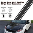 thumbnail image 4 of Xotic Tech 3X Carbon Fiber Texture KK Vinyl Front Hood Bumper Fender Trunk Double Stripe Sticker Decal Universal For Car, 4 of 8