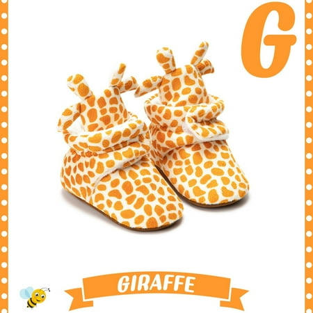 

Newborn Baby Animals Warm Fleece Non-Slip Socks Shoes Autumn Winter