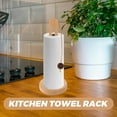 thumbnail image 3 of Wooden Paper Towel Holder Space Saving Freestanding Countertop Organizer, 3 of 8