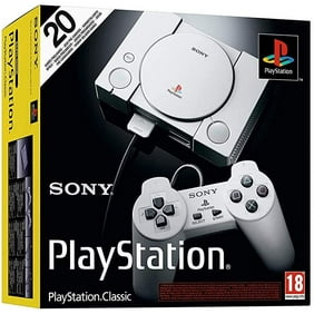 Playstation Classic Console with 20 Classic Playstation Games Pre-Installed Holiday Bundle, Includes Final Fantasy VII, Grand Theft Auto, Resident Evil Directors Cut and More