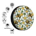 thumbnail image 4 of Goofa Bees and Flower Pattern Universal Tire Cover for Jeep, SUV, Truck, and Trailer – Waterproof, UV-Resistant,Easy to Install, Fits 14"-17" Tires-17 inch, 4 of 6