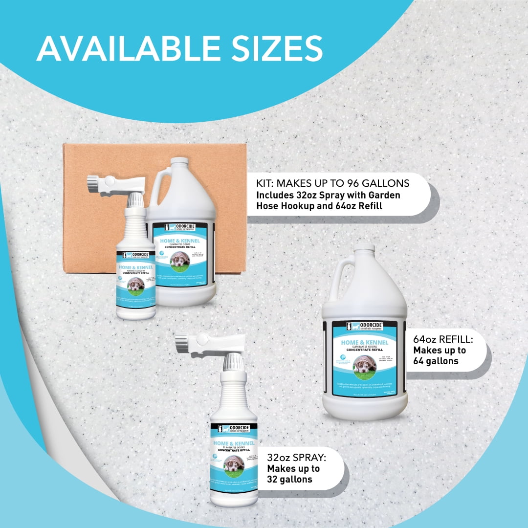 Odorcide Pet Odor Eliminator for Home & Kennel 32oz – All Surfaces Odor Eliminator for Strong Odor – Non-Enzymatic Pet Urine Odor Eliminator Spray – Pet Supplies for Indoors & Outdoors (HK-Q)