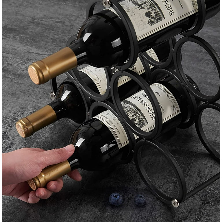 Rustic wine rack for counter shop