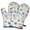 Colorful Dog Paw, variant on Cute Oven Mitts,Colorful Dog Paw Footprint Oven Mitt 2-Pack Set,Kitchen Gloves for Oven,Heat Resistant Oven Mitts 7.7"x12"