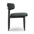thumbnail image 3 of Pemberly Row Contemporary Black Textured Outdoor Dining Side Chair, 3 of 8