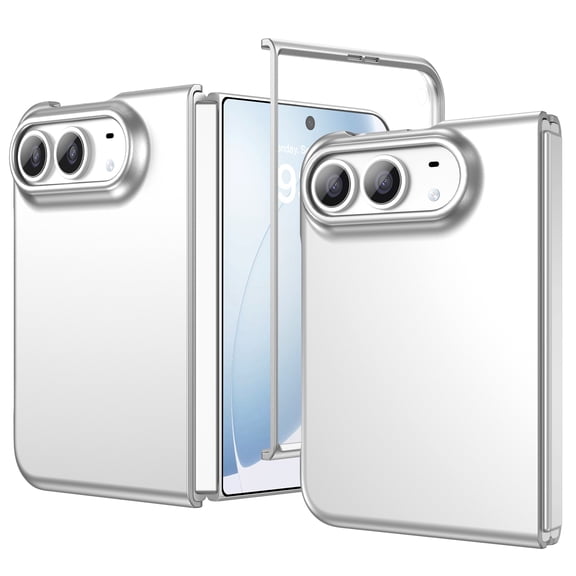 iPhone Duo Case (7.8") - BENTOBEN Ultra Thin Matte Hard PC Cover | Slim Thin & Shockproof | Anti-Yellowing Protective Case for iPhone Duo - Silver