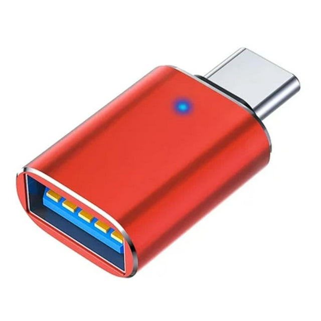 Adaptateur Convertisseur LED USB-C 3.0 Mâle vers USB A Femelle Type C Téléphone Android B8K5