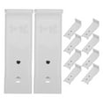 thumbnail image 1 of WORGEOUS 10pcs Wall Mount Curtain Track Brackets Ceiling Mounted Curtain Track Support for Curved Drapery Rail Holder, 1 of 8