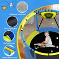 thumbnail image 2 of CITYLE Trampoline for Kids 600LBS 60'' 5FT Toddler Trampoline Indoor Outdoor with Basketball Hoop, Swing, Adjustable Bar, Mini Small Trampoline with Enclosure, Gifts for Toddlers, Boys & Girls, 2 of 8