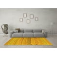thumbnail image 3 of Ahgly Company Indoor Round Southwestern Yellow Country Area Rugs, 6' Round, 3 of 4