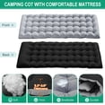 thumbnail image 4 of NAIZEA Folding Camping Cot Bed, Adjustable 4-Position Adults Reclining Folding Chaise with Pillow, Outdoor Portable Folding Lounge Chair Sleeping Cots, 4 of 6