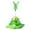 Green, variant on Four-Layer Space Tower Cat Turntable Toy with Feather Inserts - Self-Entertainment Relaxation Tool Size 15 Inches (Purple)