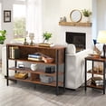 thumbnail image 2 of Credenza para Sala, Mesa Consola Recibidor de Almacenamiento de 3 Niveles, Mueble Recibidor Entrada Casa Larga y Estrecha para Sofá, Las Dimensiones de la Mesa Mueble para TV y Credenzas Modernas, 2 of 20