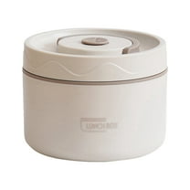 Kitchen Decor, Stainless Steel Insulated Lunch Box Insulated Bucket Household Double Cover Soup Bowl Bento Box Lunch Box, Kitchen Gifts