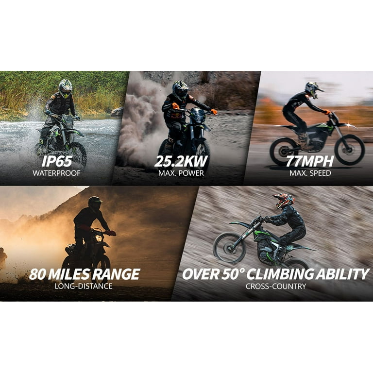 MotoTec Venom 72v 12000w Fast Adult Electric Motocross Motorbike