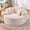Beige, variant on Oversized Round Chair Lounge Chaise Indoor, Upholstered Corduroy Deep Seat Cloud Large Circle Sofa Chair, No Assembly Required, Fluffy Modern Sleeper Sofa Bed for Reading, Living Room, Bedroom