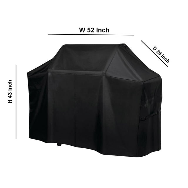 Housse pour Gril BBQ (52 Pouces L x 26 Pouces P x 43 Pouces H) Convient aux Grils BBQTEK et Unicook