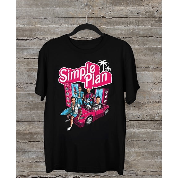 Simple Plan Tour 2023 Short Sleeve Black Cotton All Size Shirt AH1752