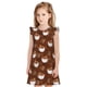 thumbnail image 1 of Fotbe Cute Sloths Bear Relaxing In Coffee Cup Vestido de Dormir para Niñas de 3 a 10 Años, Mangas Cortas, Estilo Princesa, Pijama Camisón con Mangas Voladas-Medium, 1 of 6