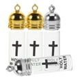 thumbnail image 4 of Botellas de agua bendita de vidrio para bautismo cristiano, ceremonias religiosas, recipientes vacíos de agua bendita pequeños rellenables, 4 Uds., 4 of 7