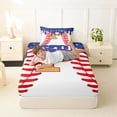thumbnail image 4 of Erosebridal Boys Ball Games Twin Sheet Sets,Ice Cream Baseball P Alphabet Bedding For Kids Teens 3pcs, 4 of 6