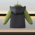 thumbnail image 5 of Riecok Toddler Winter Coats for Boys with Pocket Long Sleeve Zip up Solid Color Everyday Casual Outwear Green 4 Years, 5 of 8