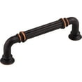 thumbnail image 5 of Top Knobs Tk322 Reeded 3-3/4" Center To Center Handle Cabinet Pull From The Chareau, 5 of 7