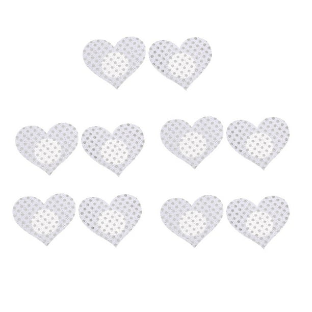 5 Pares de Pentagrama Pezón Cubierta Pecho Elegante Travieso Estrella Plata