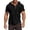 Black, variant on Men's Slim Fit Button Down Casual T Shirt for Summer Daily Wear Comfortable Breathable Tee Shirt with Classic Design,3XL