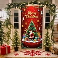 thumbnail image 4 of YIKA 35 X 72 Inch Christmas Door Cover Christmas Door Curtain Christmas Day Door And Wall Decoration Festival Party Decoration Christmas Decorations D, 4 of 6